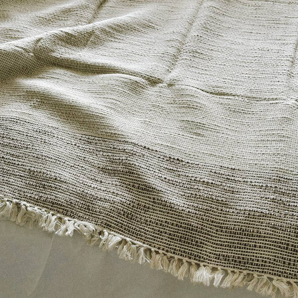 Cambodian Handwoven Throw - Dark Bottom Border