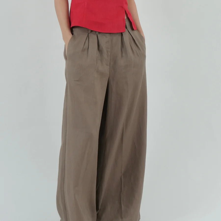 INVERTED PLEAT PANTS