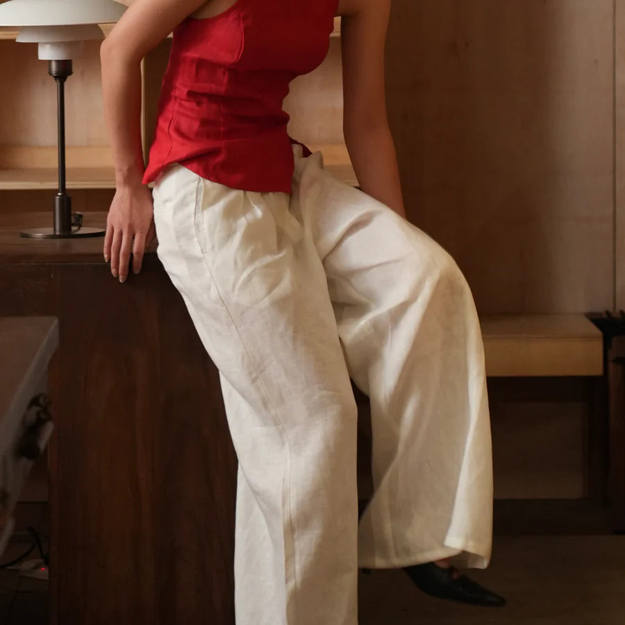 INVERTED PLEAT PANTS