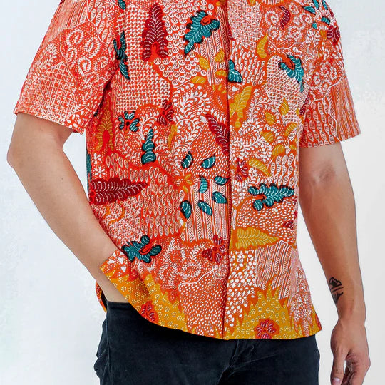 MANDARIN SHORT SLEEVE SHIRT