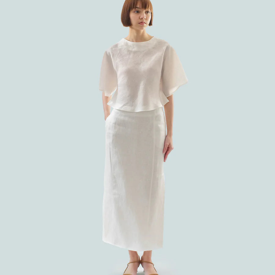 PANELLED STRAIGHT SKIRT