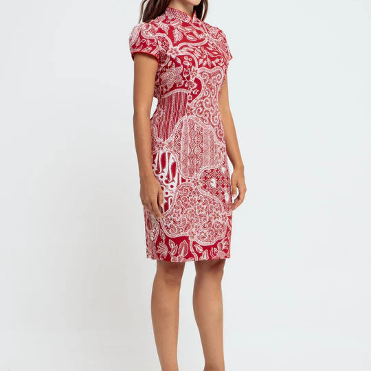 SORA BAREBACK CHEONGSAM DRESS