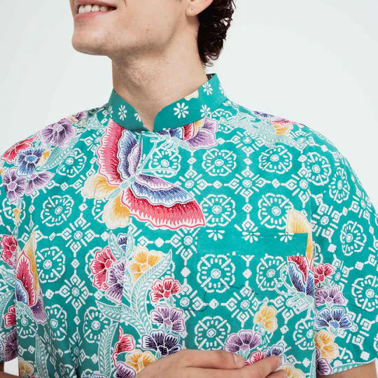 MANDARIN SHORT SLEEVE SHIRT