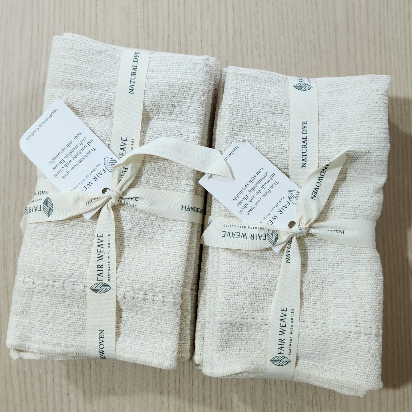 Handwoven Samaet Napkin set of 4
