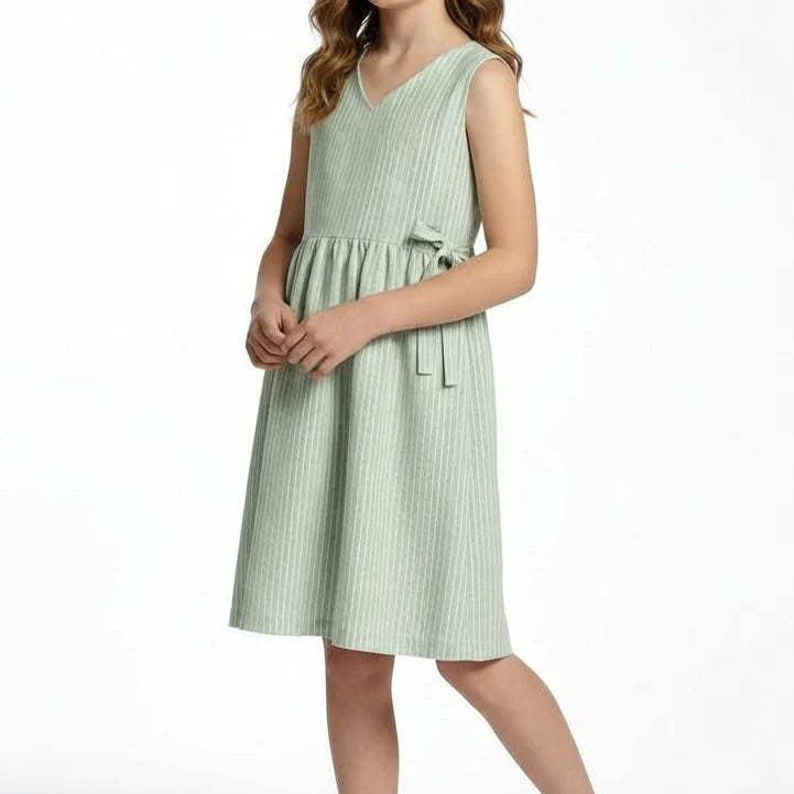 Sicily Girls Linen Dress