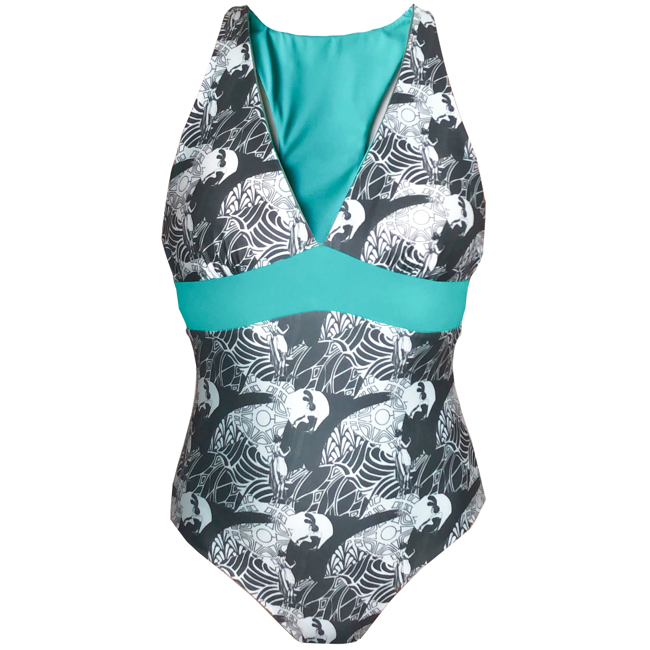 Valencia V-Neck One Piece - Reversible