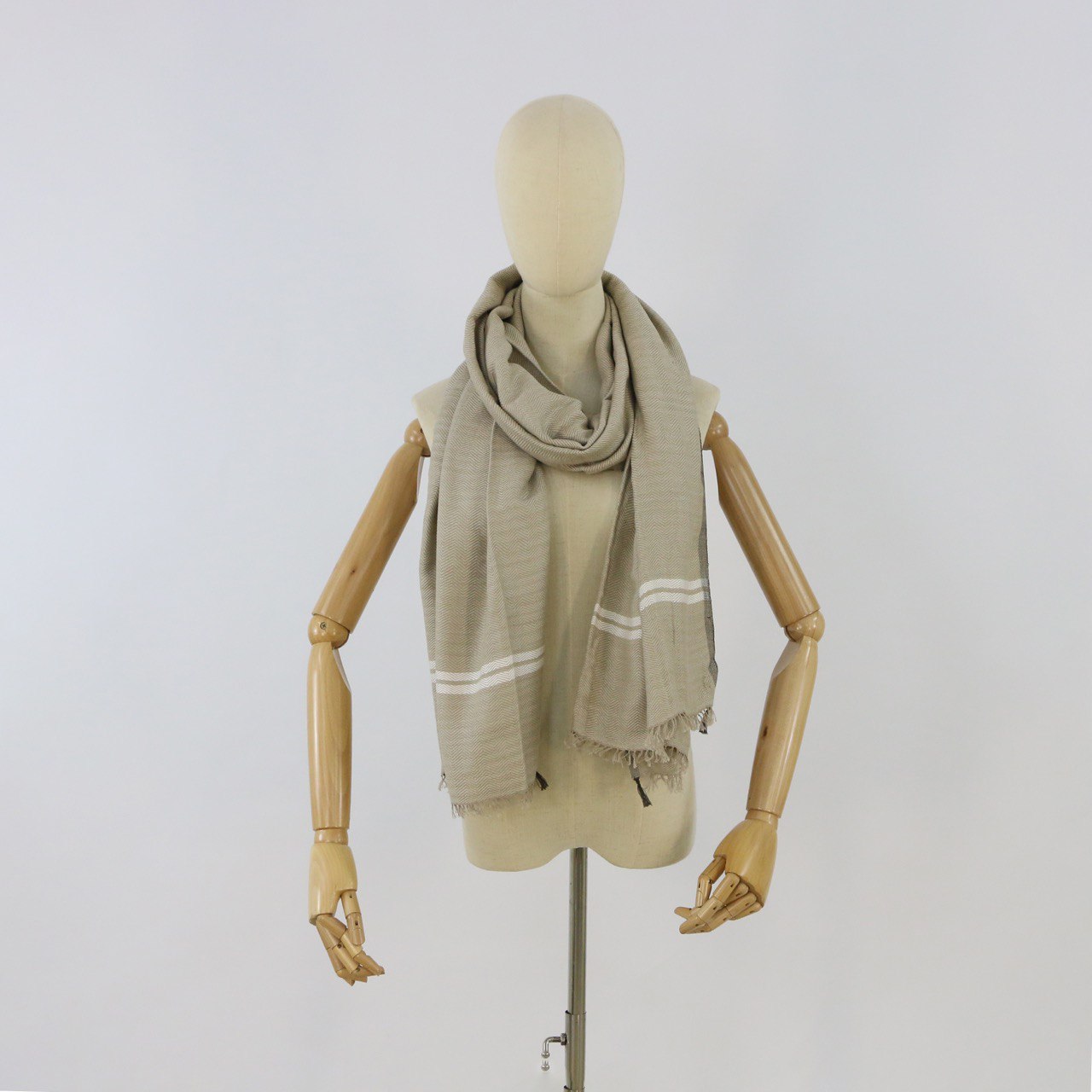 Handwoven Cotton-Bamboo Scarf