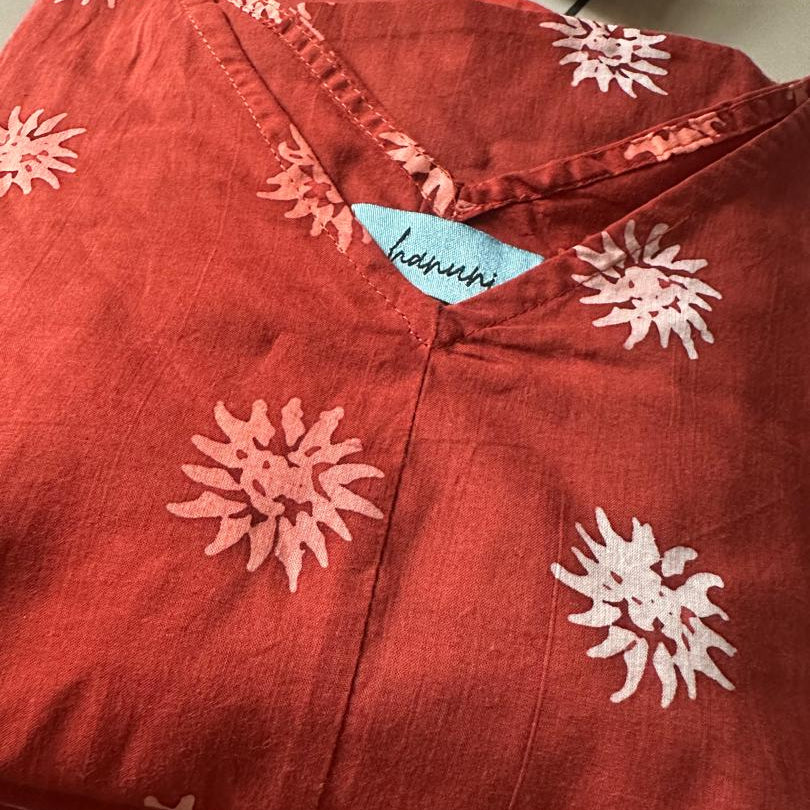 BATIK BLOUSE - TERRACOTTA
