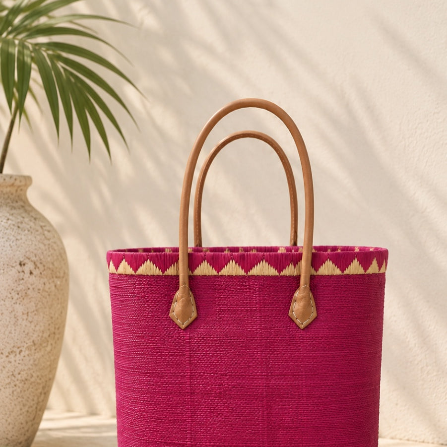Siesta Sisal Pompom Tote