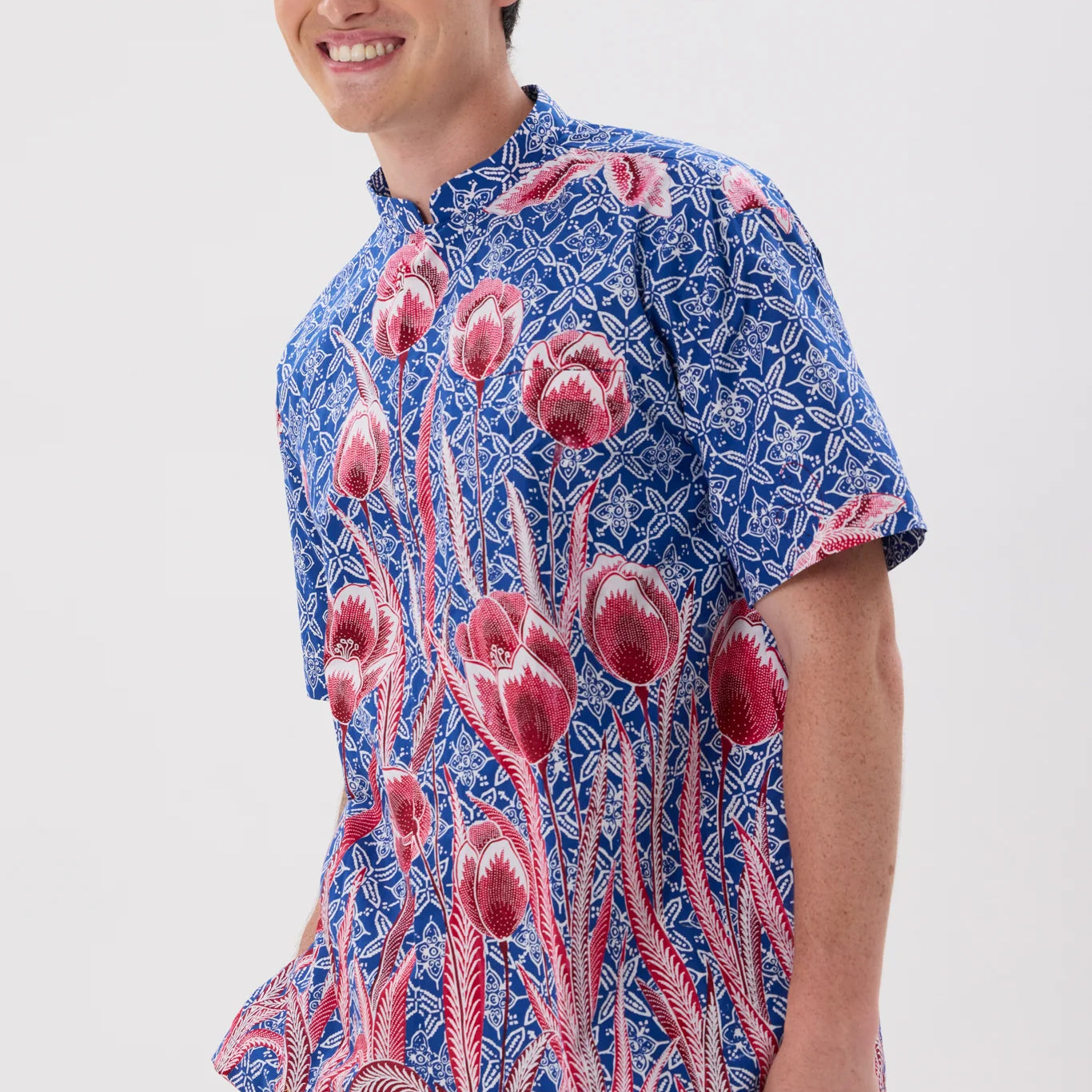 MANDARIN SHORT SLEEVE SHIRT