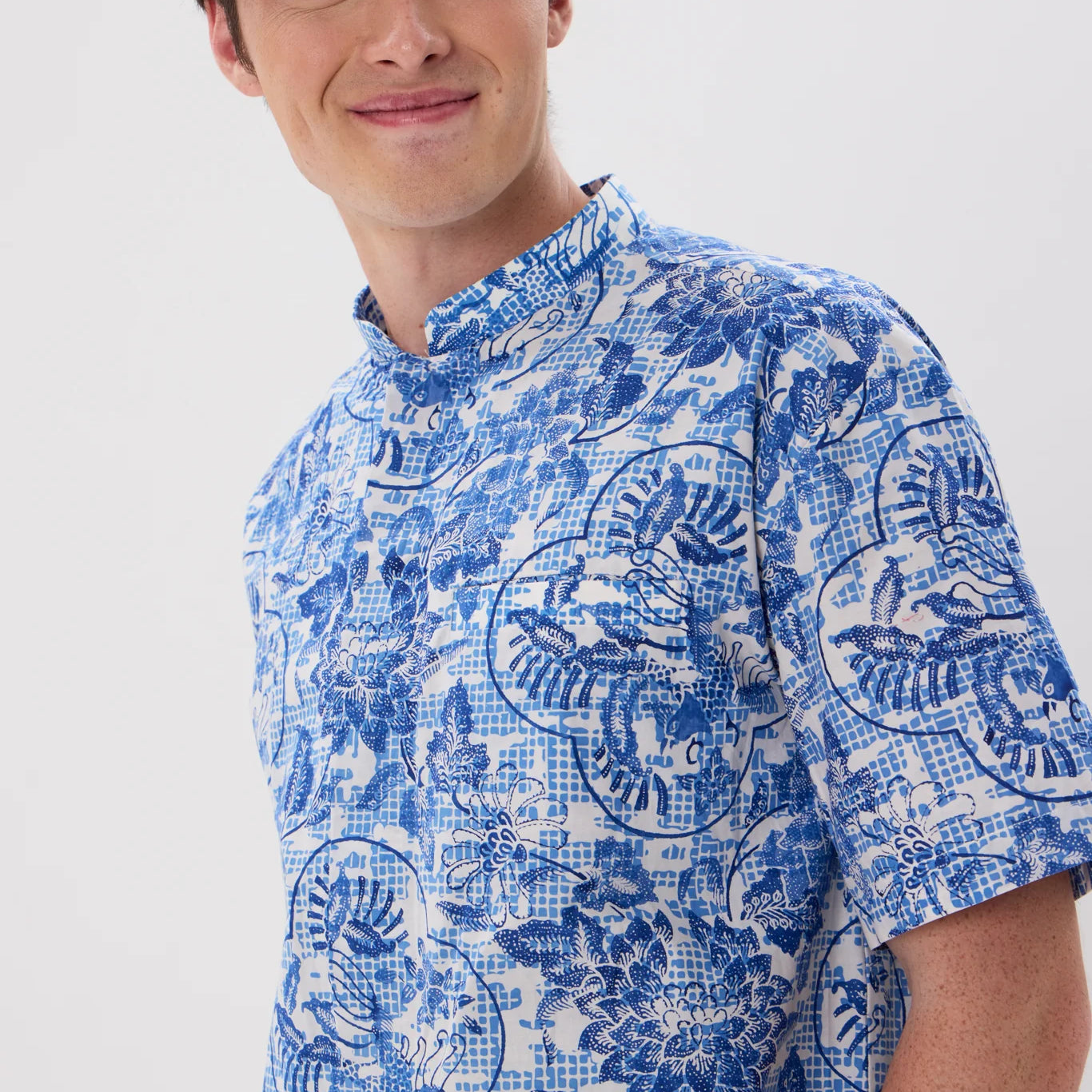 MANDARIN SHORT SLEEVE SHIRT