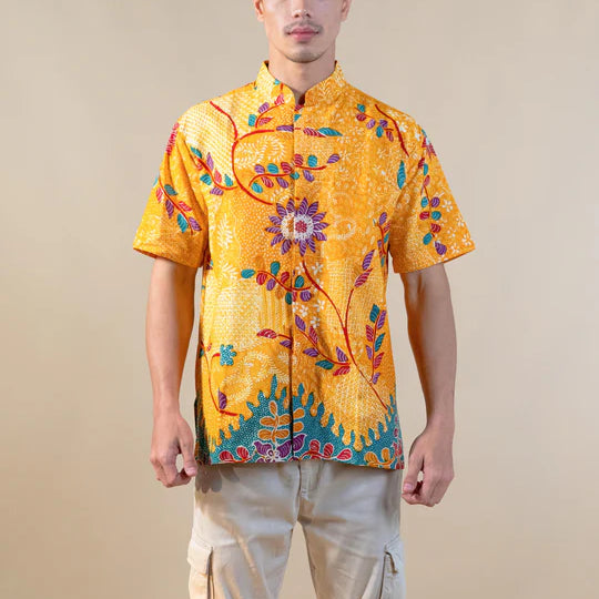 MANDARIN SHORT SLEEVE SHIRT