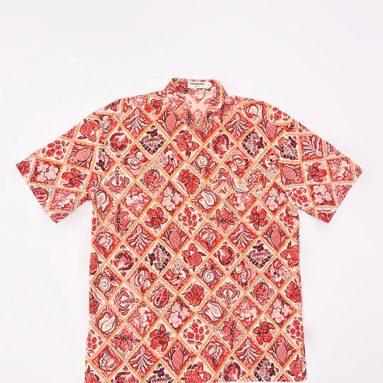 MANDARIN SHORT SLEEVE SHIRT