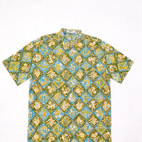 MANDARIN SHORT SLEEVE SHIRT