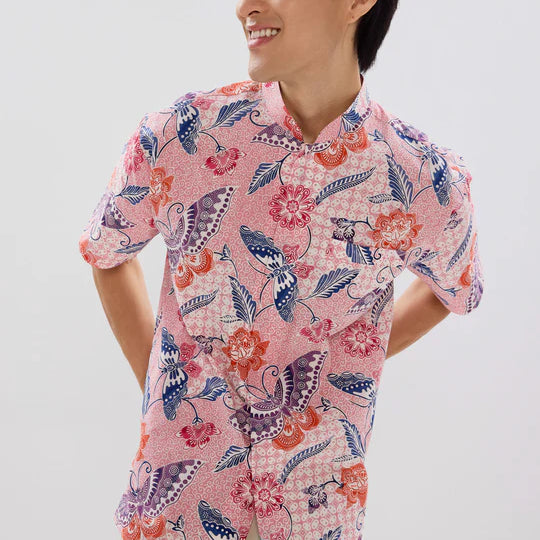 MANDARIN SHORT SLEEVE SHIRT