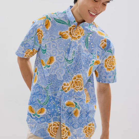 MANDARIN SHORT SLEEVE SHIRT