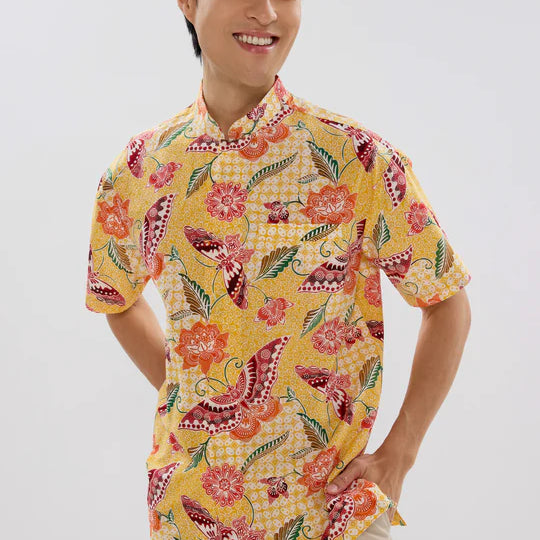 MANDARIN SHORT SLEEVE SHIRT