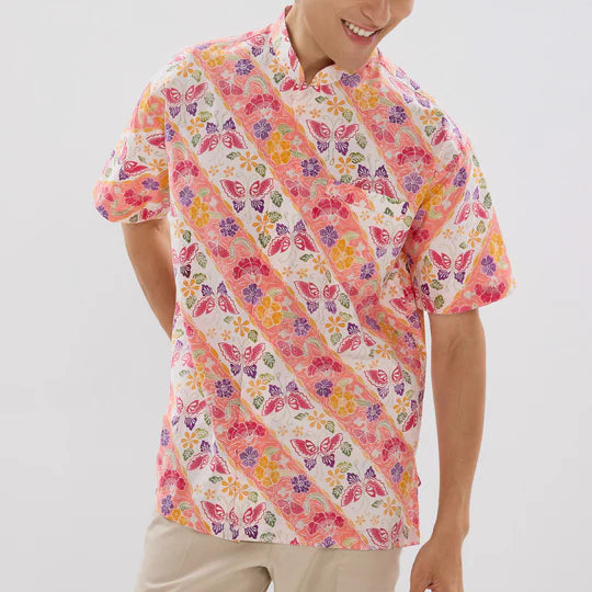 MANDARIN SHORT SLEEVE SHIRT