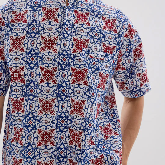 MANDARIN SHORT SLEEVE SHIRT