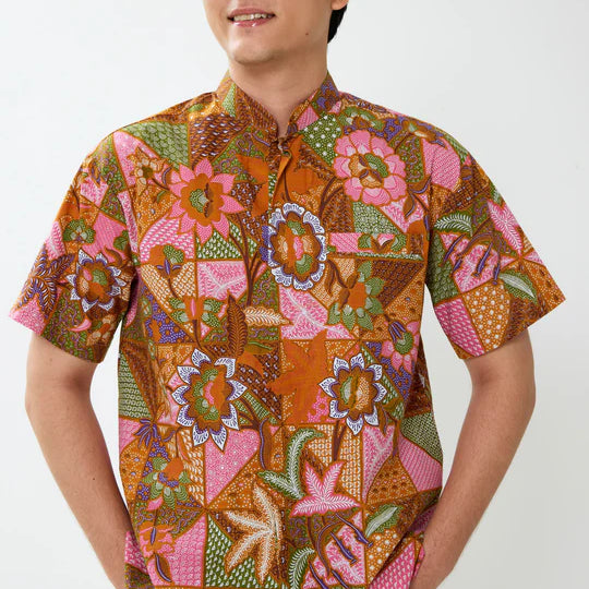 MANDARIN SHORT SLEEVE SHIRT