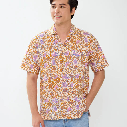 MANDARIN SHORT SLEEVE SHIRT