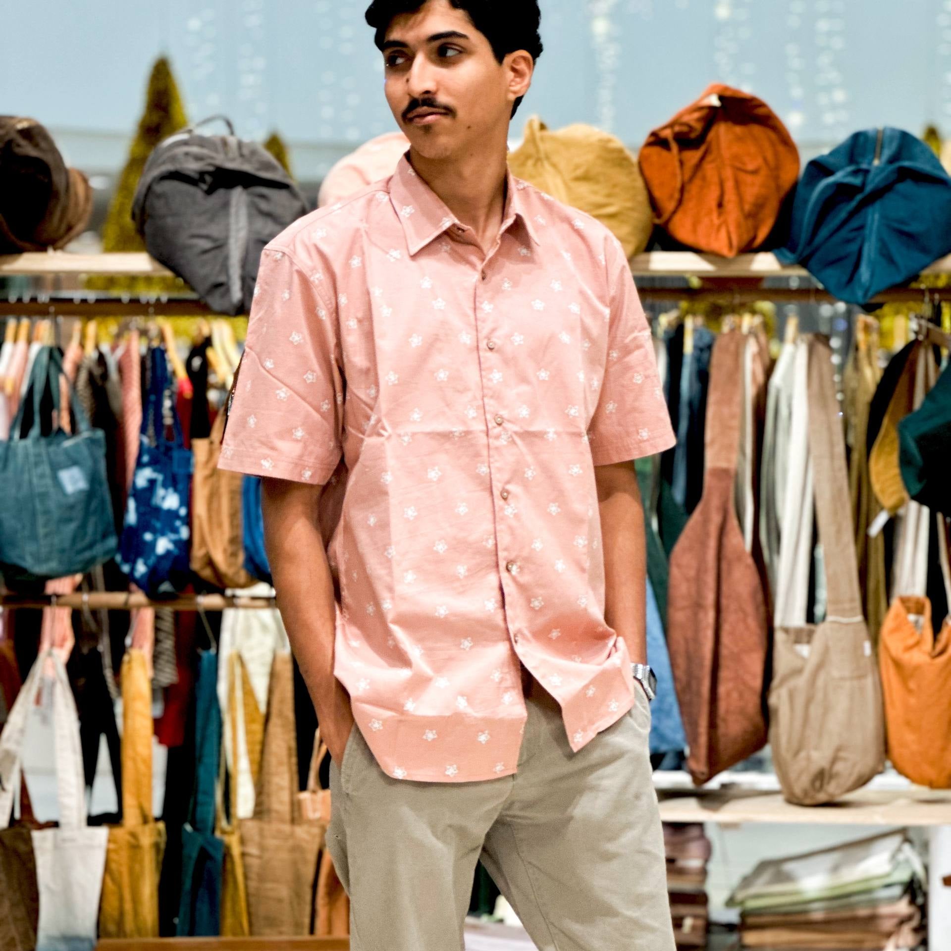 FRANGIPANI BATIK SHORT SLEEVE SHIRT