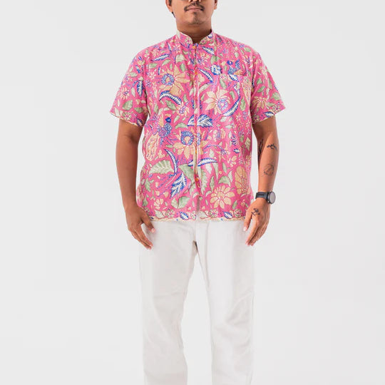 MANDARIN SHORT SLEEVE SHIRT