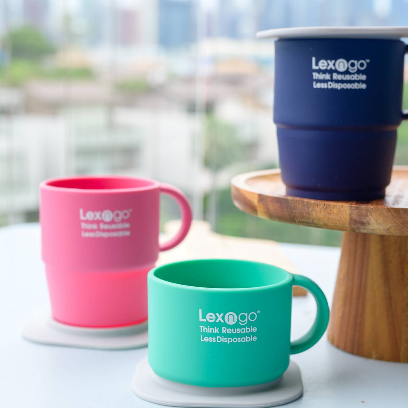 COLLAPSIBLE FLEXI CUP & LID