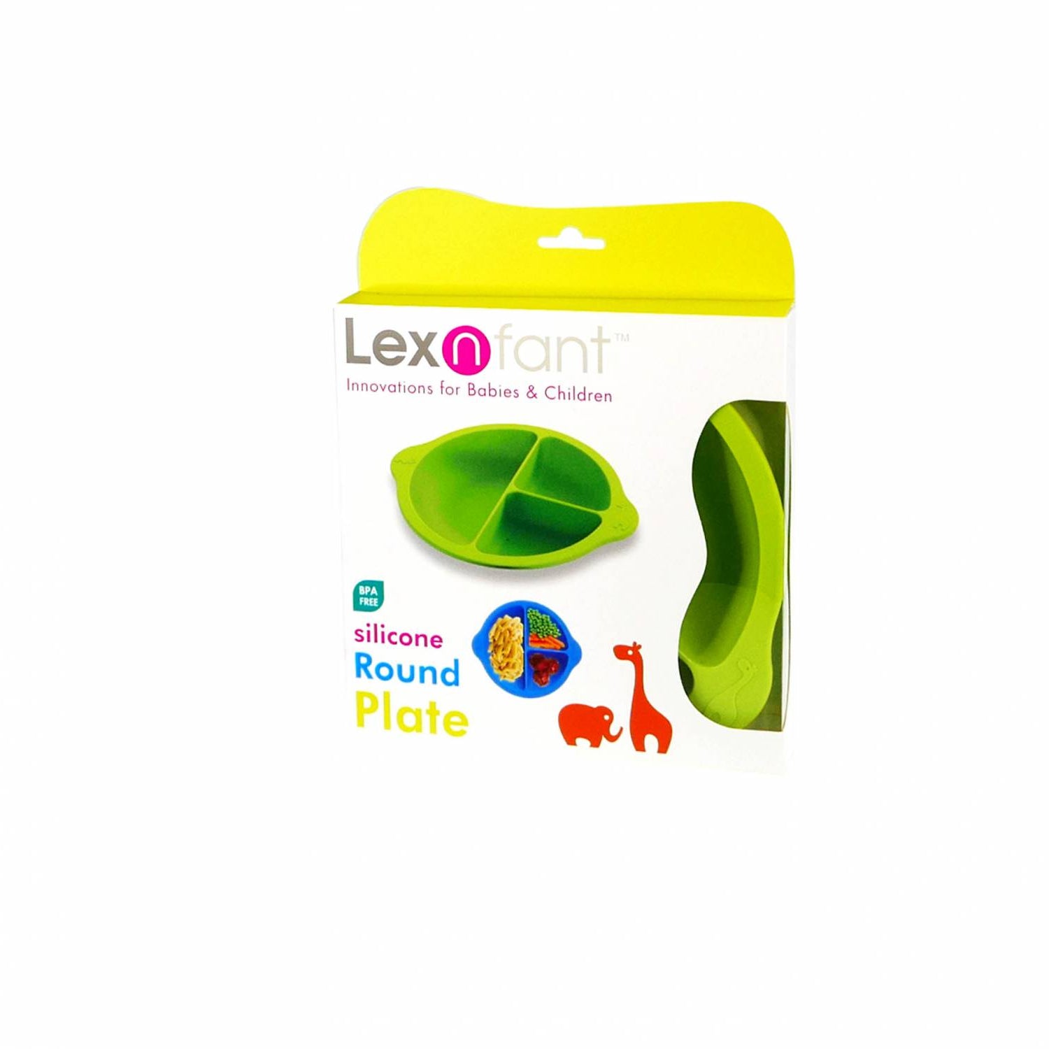 SILICONE ROUND KIDS PLATE