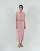 HIGH NECK OPEN BACK DRESS