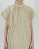 HIGH NECK GATHERED DRESS