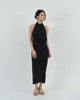 HIGH NECK OPEN BACK DRESS