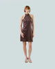 ORIENTAL HALTER MINI DRESS