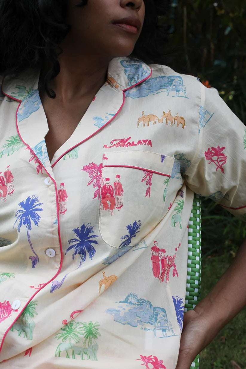 Pajama Set - Toile de Malaya Multicolor