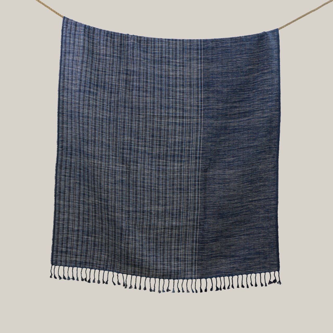 Cambodian Handwoven Throw - Color Lines