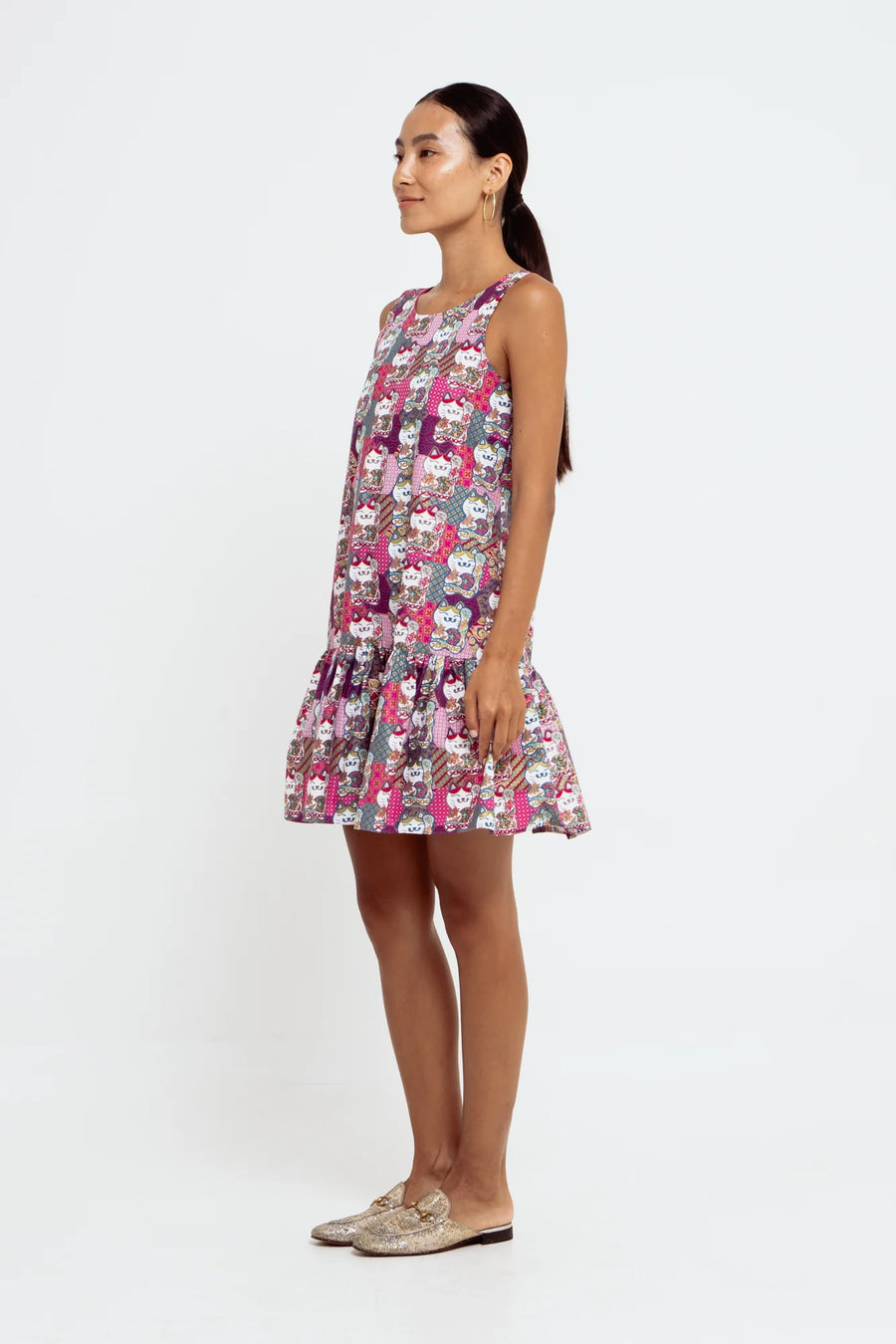 LILY DRESS - LUCKY CAT