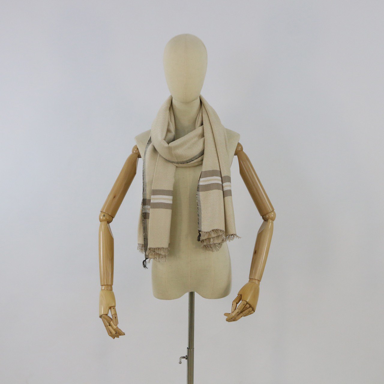 Handwoven Cotton-Bamboo Scarf