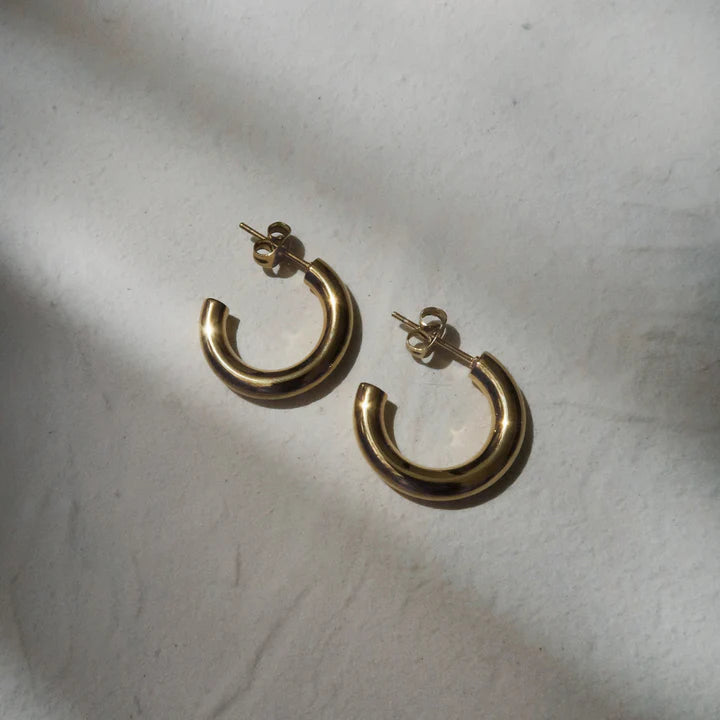 Small Boyfriend Hoops Earrings