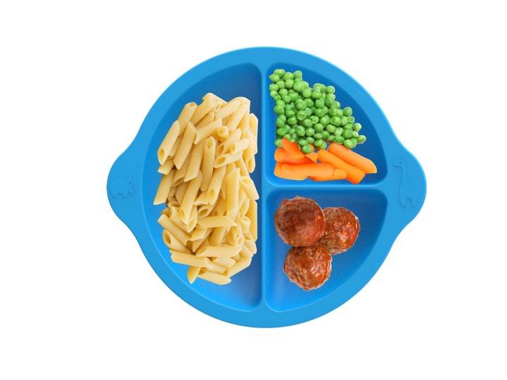 SILICONE ROUND KIDS PLATE
